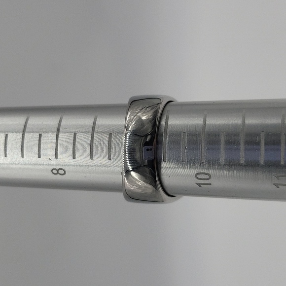 304- Stainless Steel Handmade Men's Ring Letter H Engraved Size 9 NWT - Picture 4 of 8